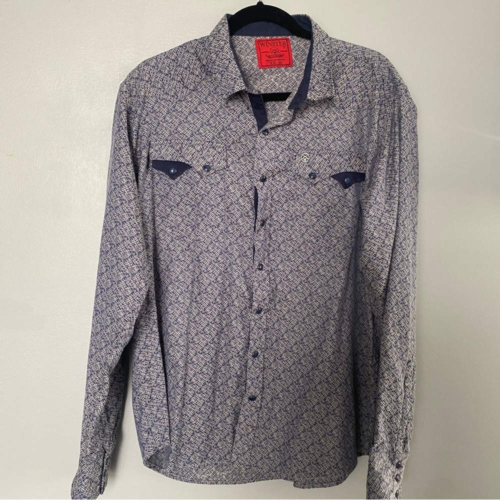 Winster Original For Men Button Down Made in Mexico Unique Western Shirt XXL-46